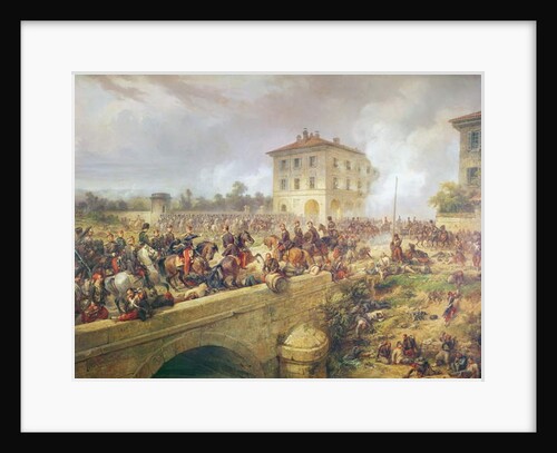 Fighting at the bridge of Boffalora during the battle of Magenta, 4th June 1859, c.1859 by French School