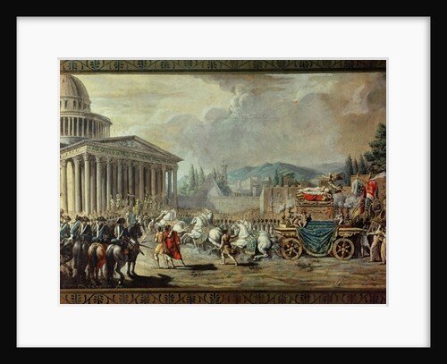 The Translation of the Mortal Remains of Voltaire to the Pantheon in Paris on 10th July 1791 by Louis Jean Francois I Lagrenee