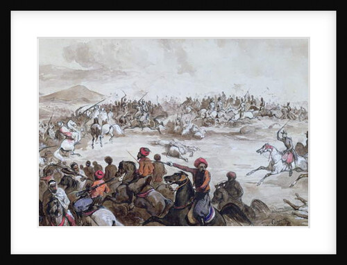 Capture of the Tribe of Abd el-Kader by Henri d'Orleans Duke of Aumale, 16th May 1843, c.1843 by Eugene Gimain