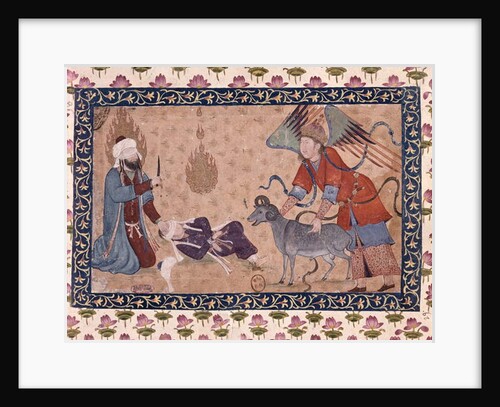 Sacrifice of Abraham by Persian School