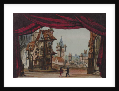 Stage design for 'La Juive', first performed at the Paris Opera on 23rd February 1835 by French School