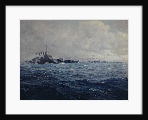The Arrival of the American Fleet in France, 1917 by French School
