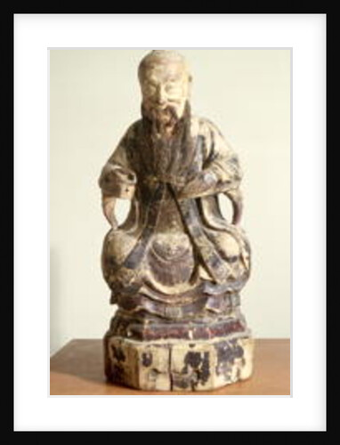 Lao-Tzu wearing the crown of a Master by School Chinese