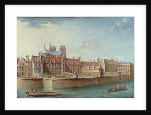 View of the Ile de la Cite from Ile St. Louis, Paris by Nicolas Raguenet
