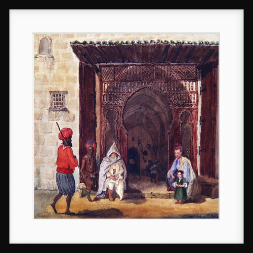 Entry of a mosque in Algiers, c.1830 by Theodore Leblanc