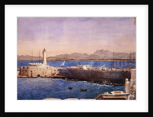The Harbour and Jetty at Algiers, c.1830 by Theodore Leblanc