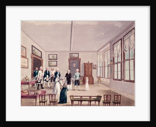 Marie-Therese-Charlotte de Bourbon, Madame Royale, meets her cousins Emperor Francis II of Austria and his wife Maria Teresa in Vienna after her release in 1795 from imprisonment in Paris, c.1796 by French School