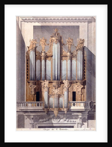 The Organ of Saint-Eustache, 1801 by French School