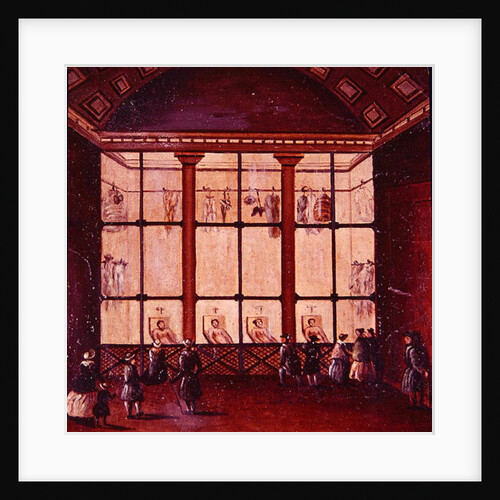 La Morgue, largest morgue in Paris, 1830-40 by School French