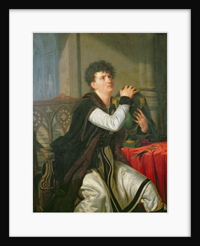 Portrait of Francois Joseph Talma as Hamlet by Anthelme Francois Lagrenee