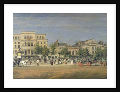 Panorama of Le Boulevard du Temple and its several theatres, c.1860 by Adolphe Martial Potemont