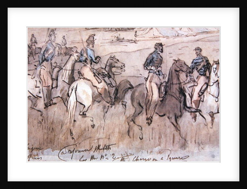 The Chasseurs d'Afrique during the Crimean War of 1854 by Constantin Guys