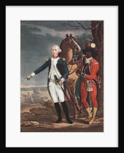 Portrait of the Marquis de La Fayette with an Aide-de-Camp during the American War of Independence by French School