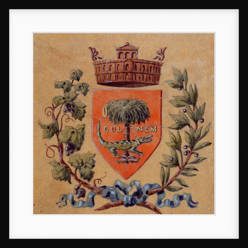 Heraldic Arms of the City of Nimes by French School