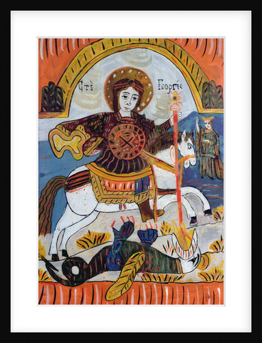 Saint George and the Dragon by School Serbian