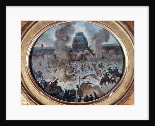 Attack on the Tuileries, Paris, 10th August 1792 by French School