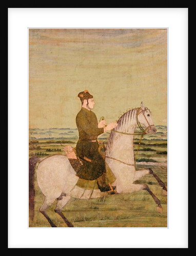 A Mughal Noble on Horseback, c.1700 by School Mughal