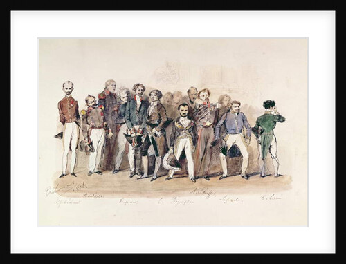 The Versailles Painters. 1836 by Eugene-Louis Lami