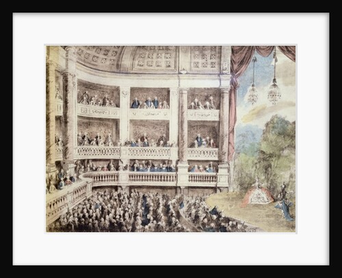 Scene at the Opera, c.1760 by Gabriel de (after) Saint-Aubin