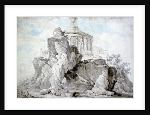 Project for an artificial mountain in honour of the Festival of Reason to erected in a public garden at Bordeaux, 1795 by L. Dutourd