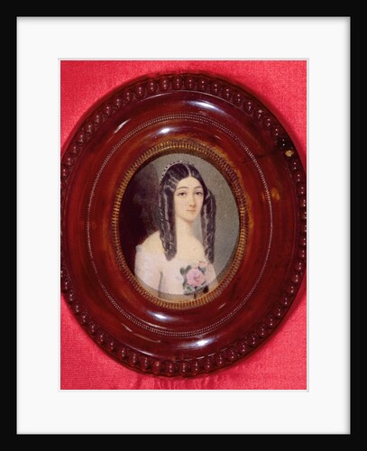 Portrait of Marie Duplessis also known as 'La Dame aux Camelias', 1847 by French School