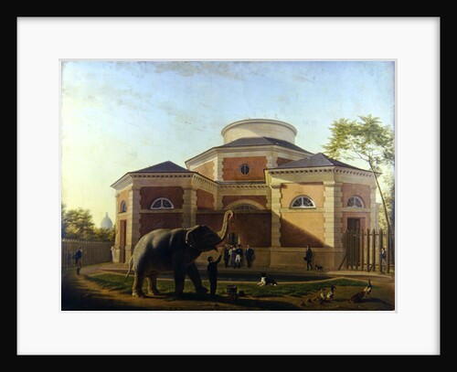 The Duc and Duchesse de Berry visiting the elephant at the Jardin des Plantes in Paris, 1817 by Jean Baptiste Berre