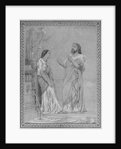 Theophile Gautier and Maria Favart by Gustave Clarence Rodolphe Boulanger