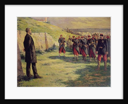 Firing squad about to shoot Eugene Varlin, c.1918 by Maximilien Luce