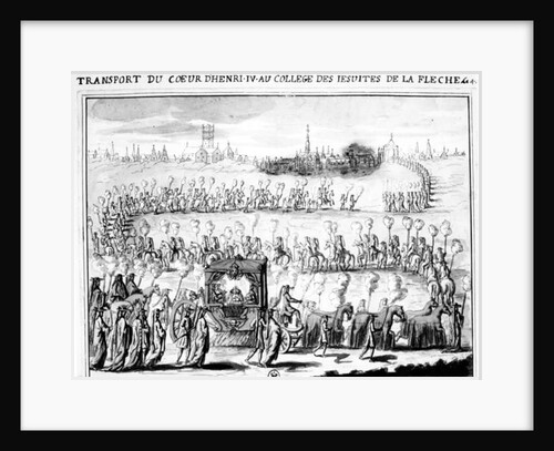 The Arrival of the Heart of Henri IV at the College of La Flèche on 4 June, 1610 by French School
