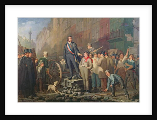 Alphonse Baudin on the Barricade of Faubourg Saint-Antoine, 3rd December 1851 by Ernest Louis Pichio