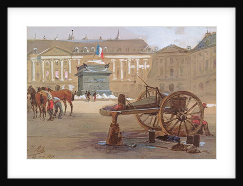 The fallen column, Place Vendôme, Paris, 29 May 1871 by Isidore Pils