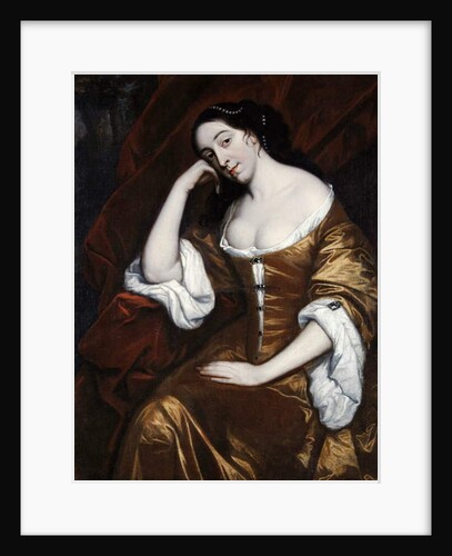 Portrait of a Lady, wearing a gold dress with red robes by Henry Anderton