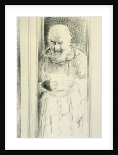 Padre Pio Reading, 1988-89 by Antonio Ciccone
