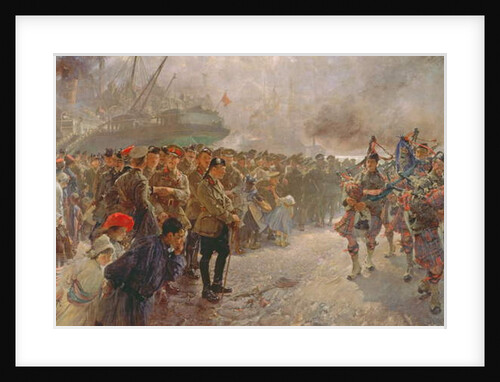Landing of the First Canadian Division at St. Nazaire, 1915 by Edgar Bundy