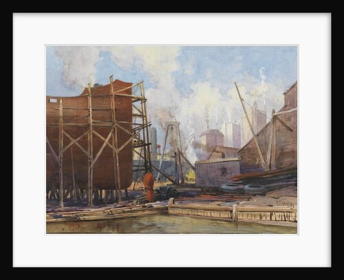 Toronto Shipbuilding, 1918 by Robert Ford Gagen