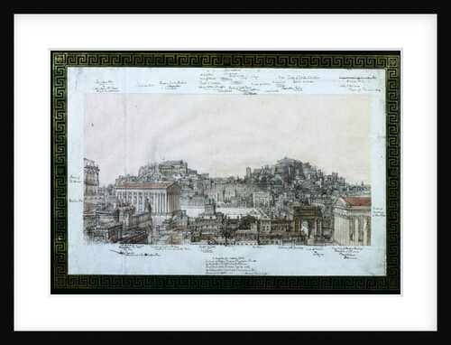 The Reconstruction of Ancient Rome at the Time of the Antonines, c.1819 by Charles Robert Cockerell