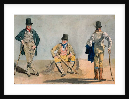 A Tri-Portrait of the Architect Anthony Salvin by William Andrews Nesfield