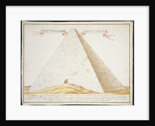 A Perspective View of a Pyramid in Egypt, c.1700 by French School