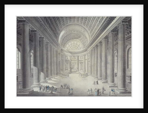 Interior View of Saint-Philippe-de-Roule, Paris by Jean Francois Therese (circle of) Chalgrin