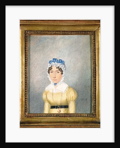 Portrait of a Lady with a Golden Locket, 1823 by English School