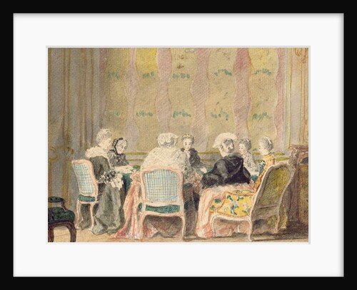 Interior with Ladies Playing Cards, 1770 by French School