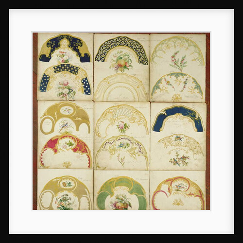 Designs for porcelain plates for the Daniel Factory, Staffordshire, c.1846 by English School