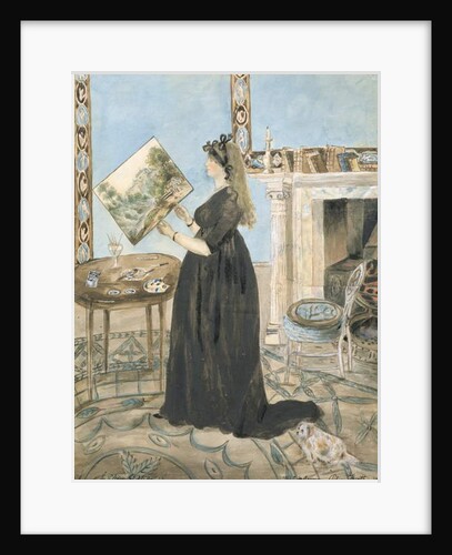 Portrait of Elizabeth Anne Fordyce in the Little Sitting Room at Putney Hill, 1796 by Jane Maxwell Fordyce