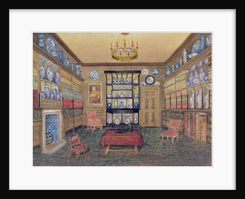 The Morning Room, Bowden Hall, Upton St. Leonards, Gloucester by John Dearman Birchall