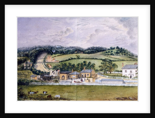 The Railway Terminus, Kent, c.1860 by English School