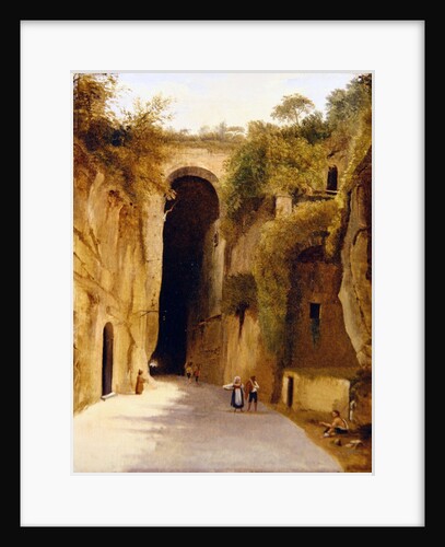 The Crypta Napoletana, beneath the Posillipo hill, Naples, c.1840 by Neapolitan School