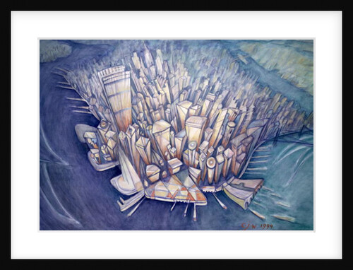 Manhattan from Above, 1994 by Charlotte Johnson Wahl