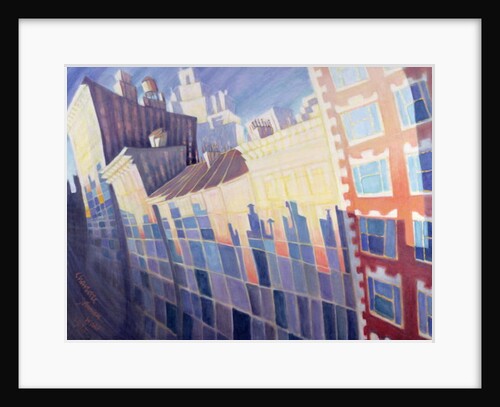 Sunset, Waverly Place, New York City, 1995 by Charlotte Johnson Wahl