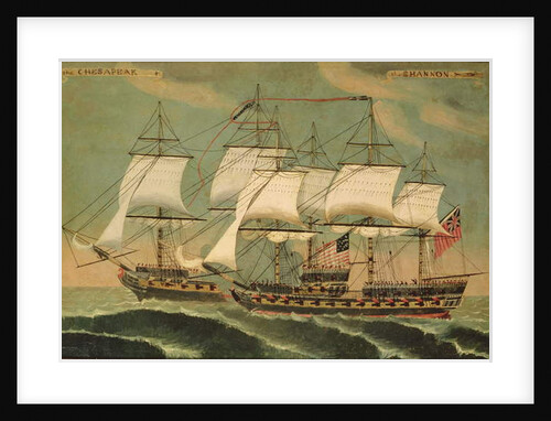 The Chesapeak and the Shannon by American School