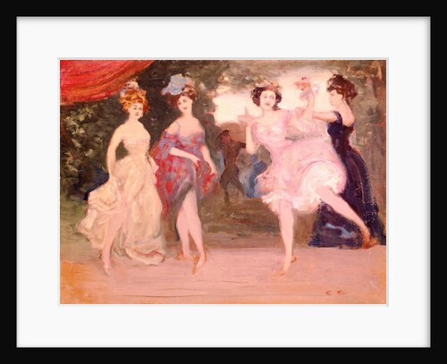 Four Dancing Girls on the Stage by Charles Edward Conder